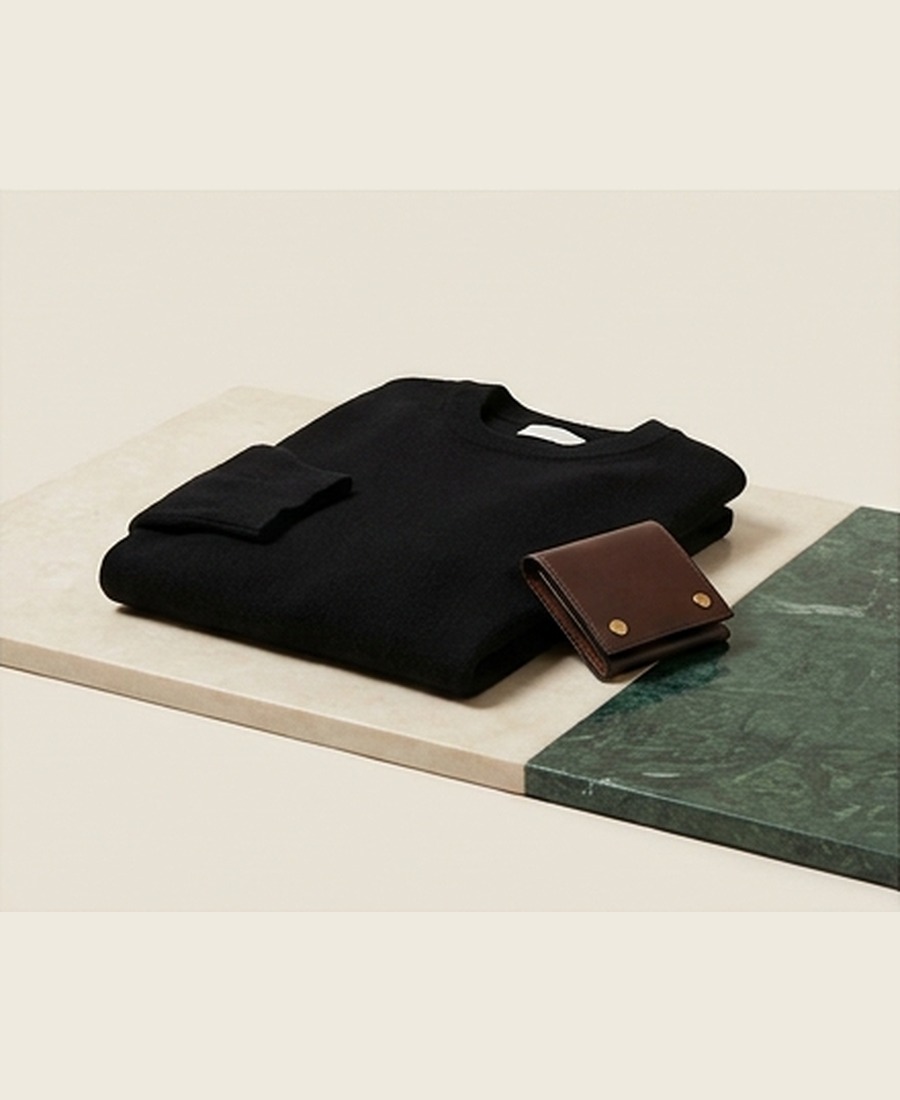 Black premium knitwear